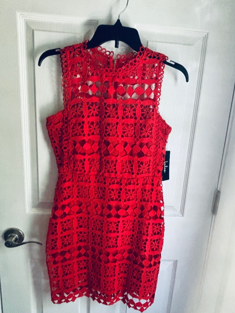 Lulus red summer dress, size S